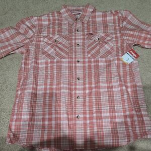 Mens Medium Wrangler Button-up SS NWT